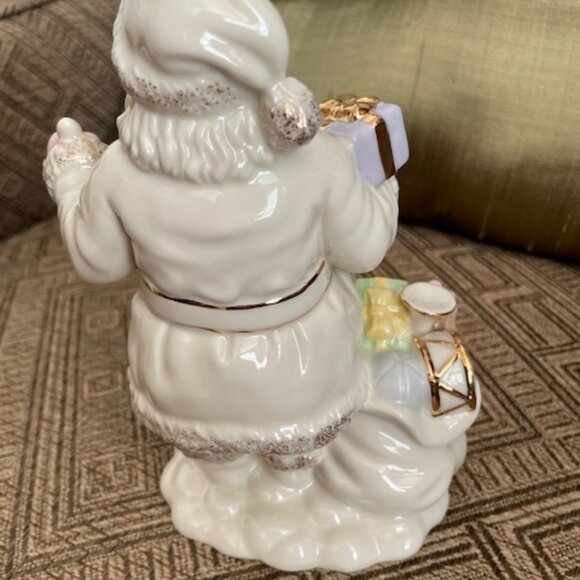 Lenox Santa Ringing Bell and Sack of Toys sculpture - Picture 7 of 10